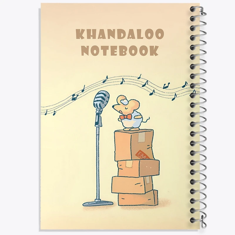 دفتر شطرنجی 50 برگ خندالو طرح موش خواننده بامزه کد N8456