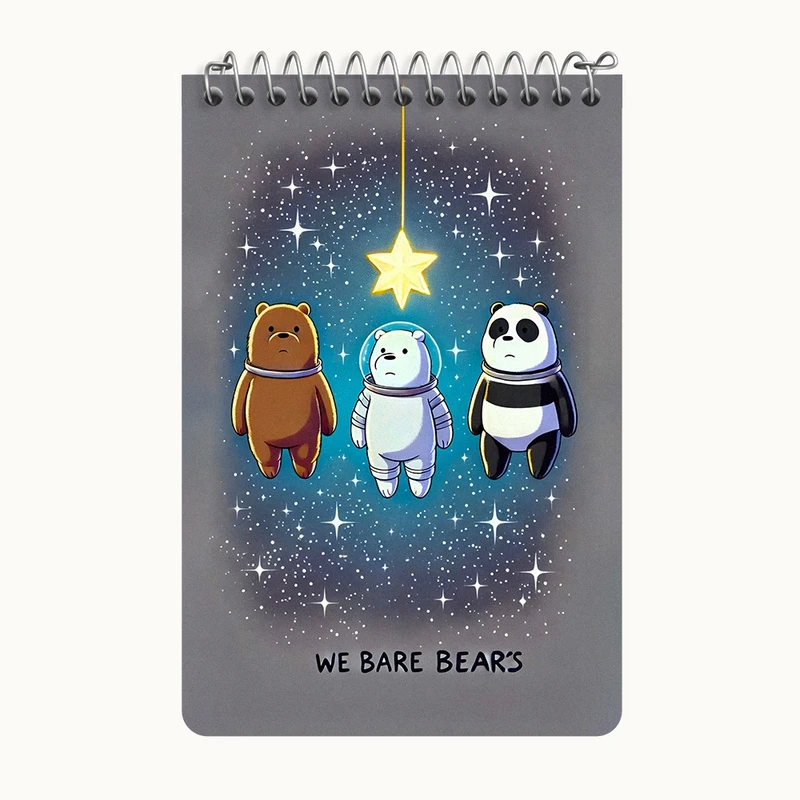 دفتر یادداشت 50 برگ خندالو طرح سه خرس کله پوک کد F8757