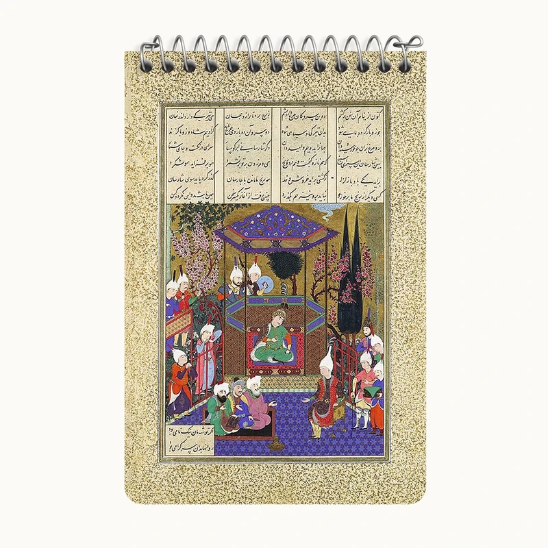 دفتر یادداشت 50 برگ خندالو طرح نقاشی پاسخ دادن زال موبدان را اثر قدیمی گیلانی کد F12233