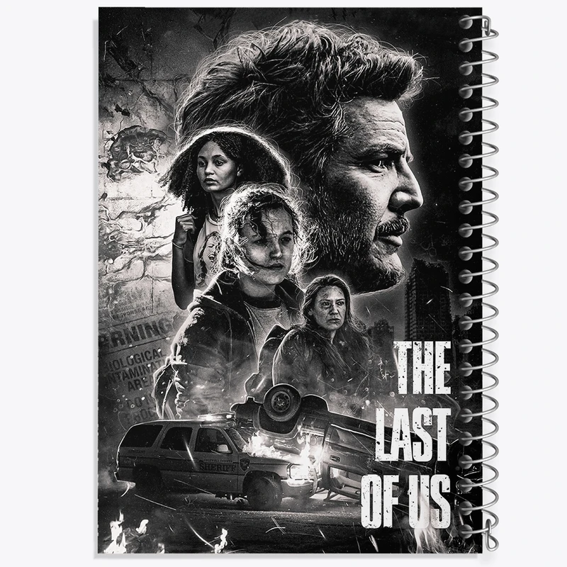 دفتر شطرنجی 50 برگ خندالو طرح (The Last Of Us) آخرین بازمانده از ما کد N9317