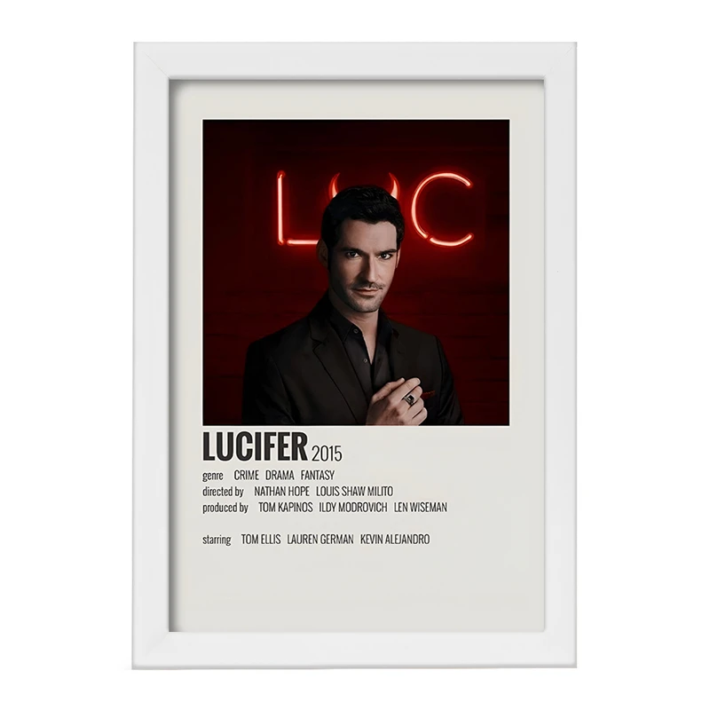 تابلو خندالو طرح لوسیفر (Lucifer) کد F13283