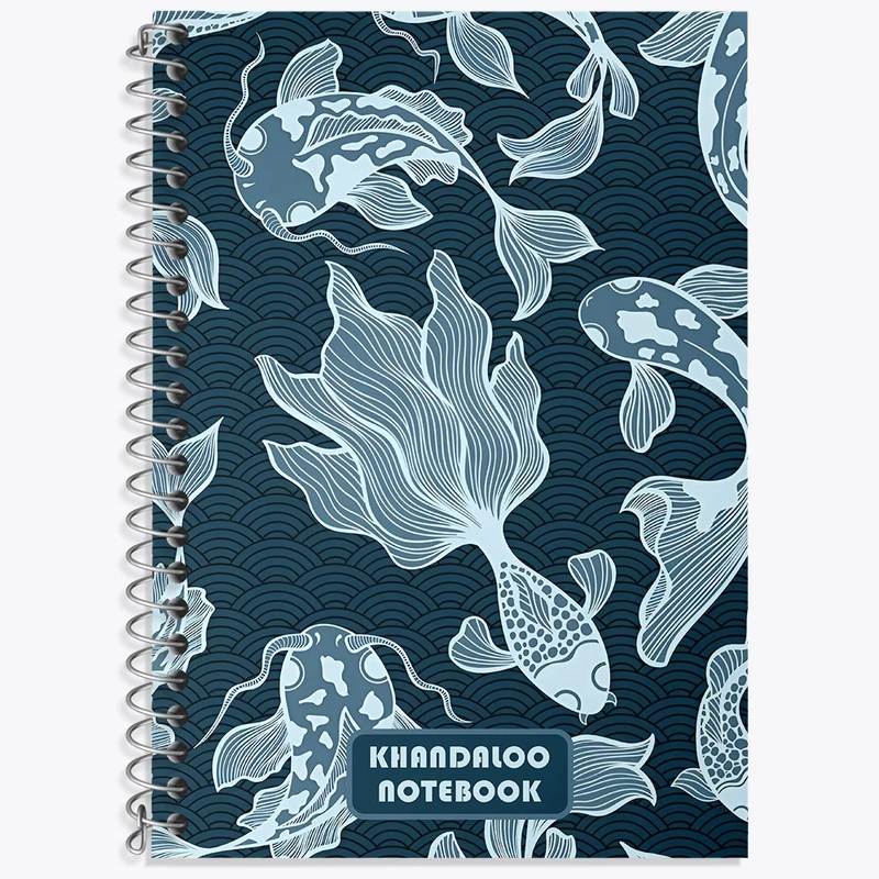 دفتر لغت 50 برگ خندالو طرح پترن ماهی کد N6104