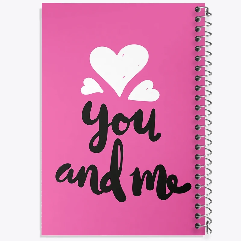 دفتر طراحی 50 برگ خندالو طرح You And Me کد N277