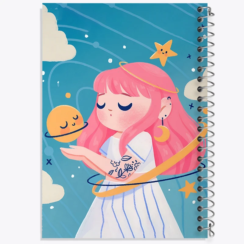 دفتر نقاشی 50 برگ خندالو طرح دخترانه کد N6281