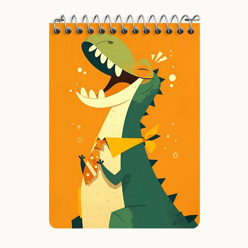 دفتر یادداشت 50 برگ خندالو طرح دایناسور بامزه کد N4508