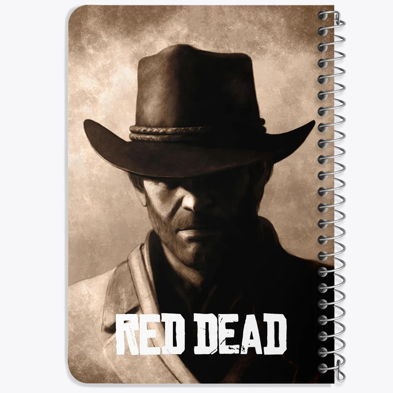 دفتر یادداشت 50 برگ خندالو طرح رد دد (Red Dead) کد N9344