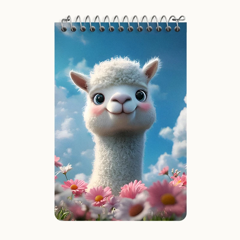 دفتر یادداشت 50 برگ خندالو طرح لاما کد F9268