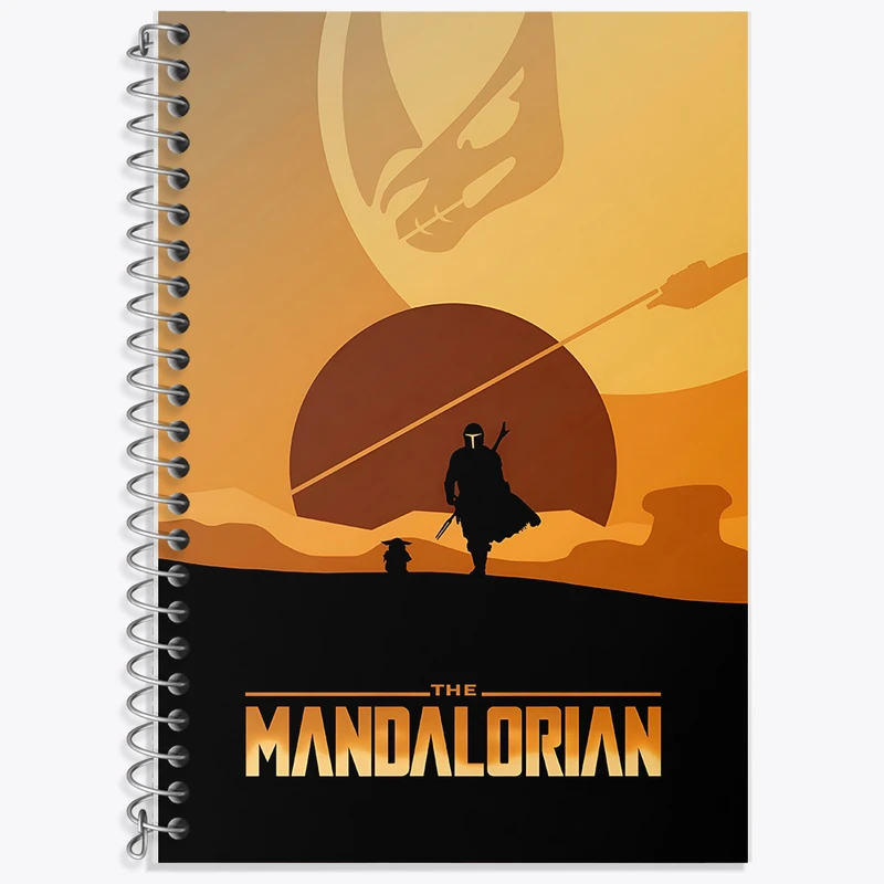 دفتر نت موسیقی 50 برگ خندالو طرح مندلورین (The Mandalorian) کد F13744