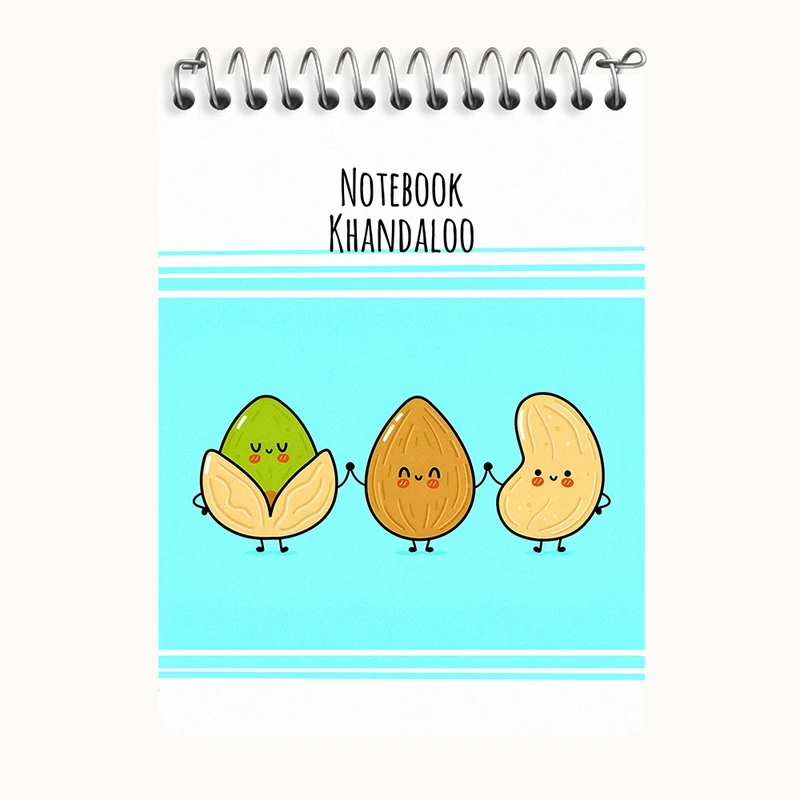 دفتر یادداشت 50 برگ خندالو طرح آجیل بامزه کد N7163