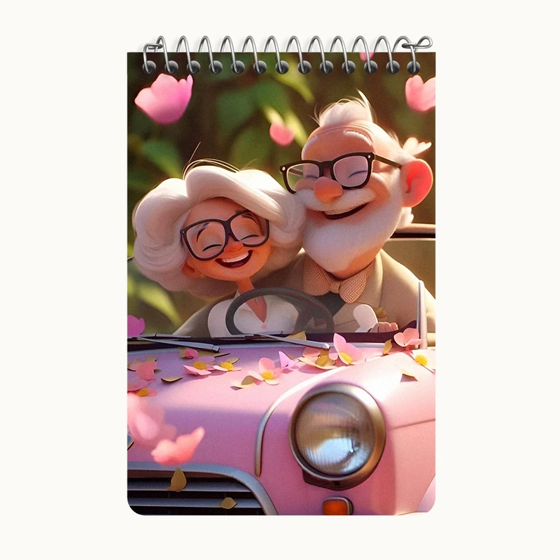 دفتر یادداشت 50 برگ خندالو طرح عاشقانه کد F5798