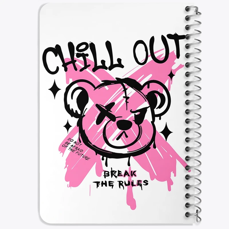 دفتر یادداشت 50 برگ خندالو طرح Chill Out کد F11034