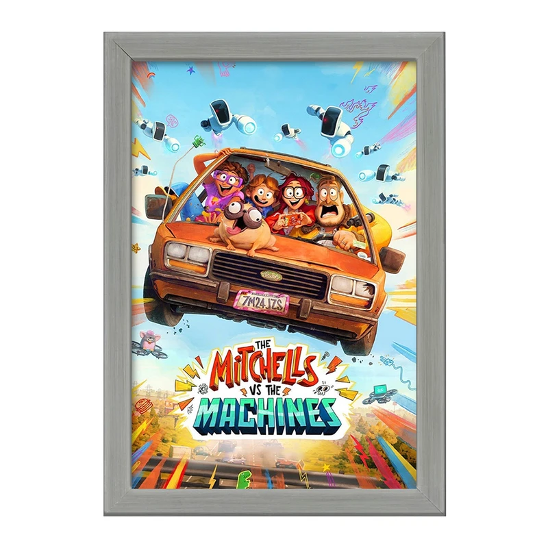 تابلو خندالو طرح میچل ها علیه ماشین ها کد F2226