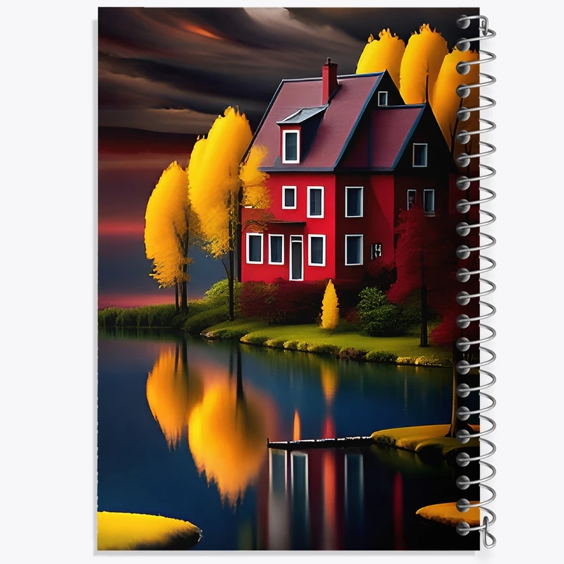 دفتر لیست خرید 50 برگ خندالو طرح خانه ی زیبا کد F4356