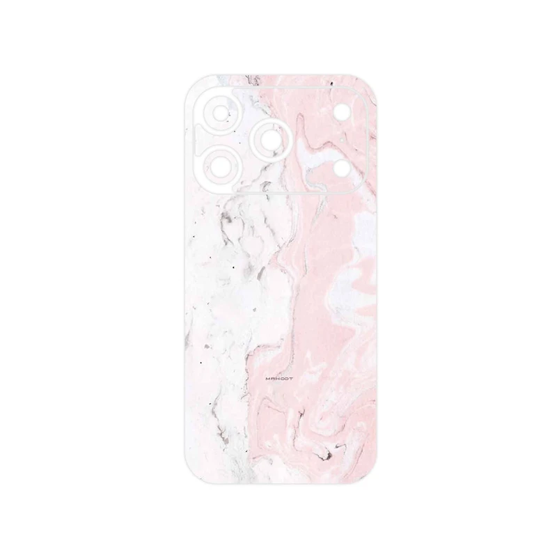برچسب پوششی ماهوت مدل Blanco_Pink_Marble مناسب برای گوشی موبایل اپل iPhone 17 Pro