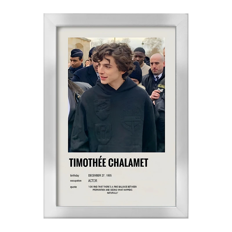 تابلو خندالو طرح تیموتی شالامی (Timothée Chalamet) کد F13144