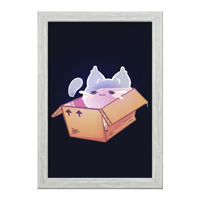 تابلو خندالو طرح گربه حیوانات بامزه  کد 21053