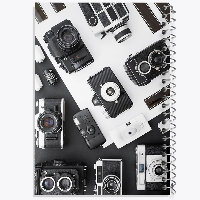 دفتر طراحی 50 برگ خندالو طرح دوربین عکاسی کد F2360