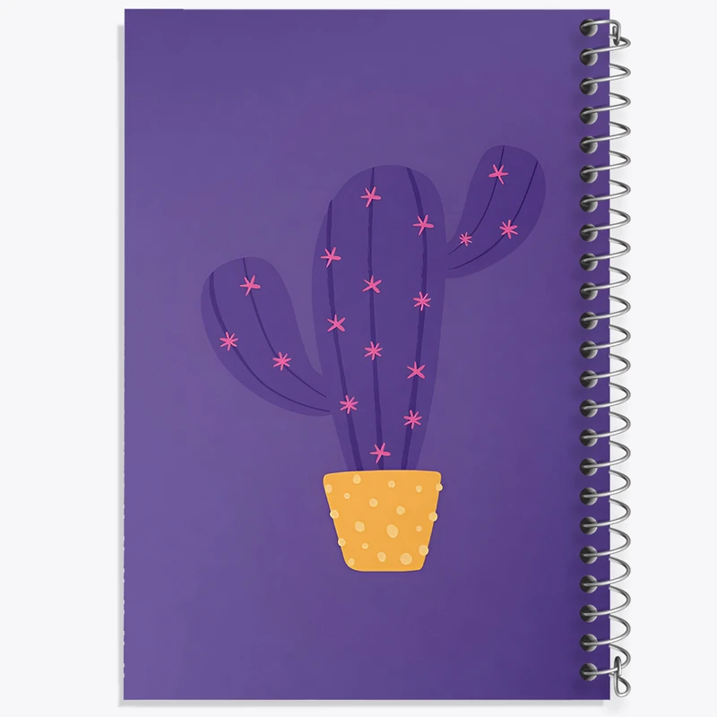دفتر مشق 50 برگ خندالو طرح کاکتوس کد F3726