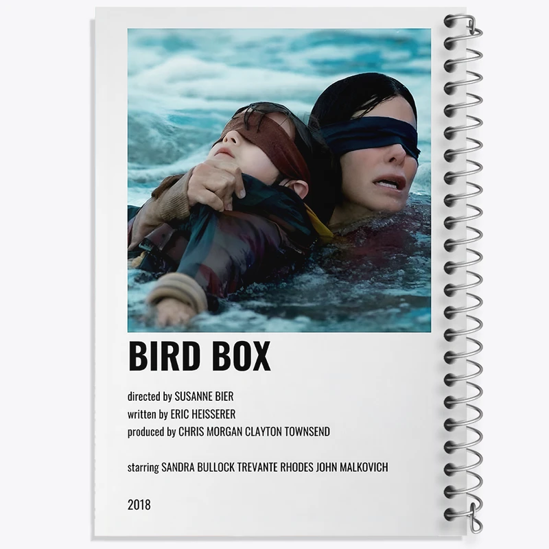 دفتر مشق 50 برگ خندالو طرح جعبه پرنده (Bird Box) کد F13288