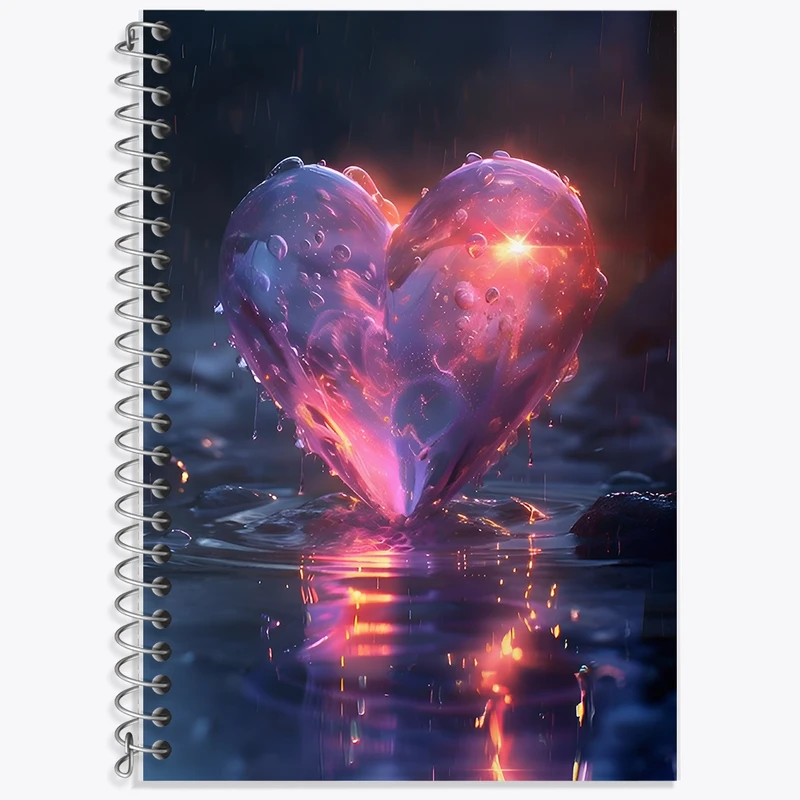 دفتر لغت 50 برگ خندالو طرح قلب کد F11577