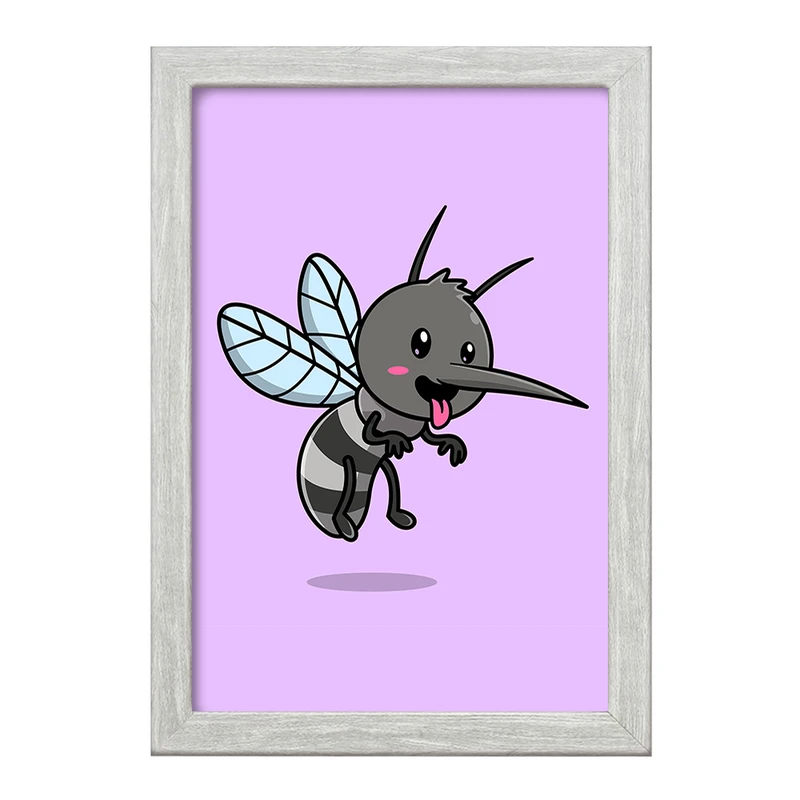 تابلو خندالو طرح حیوانات بامزه پشه کد 29666