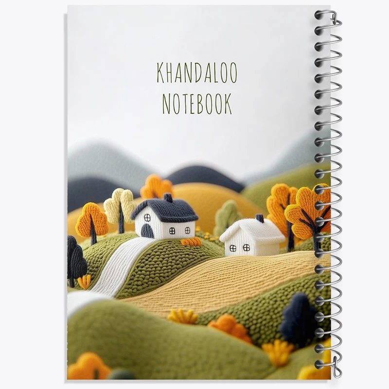 دفتر لیست خرید 50 برگ خندالو طرح منظره پاییزی کد N9403