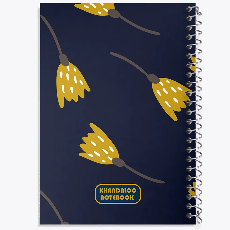 دفتر مشق 100 برگ خندالو طرح پترن گل گلی کد N6094