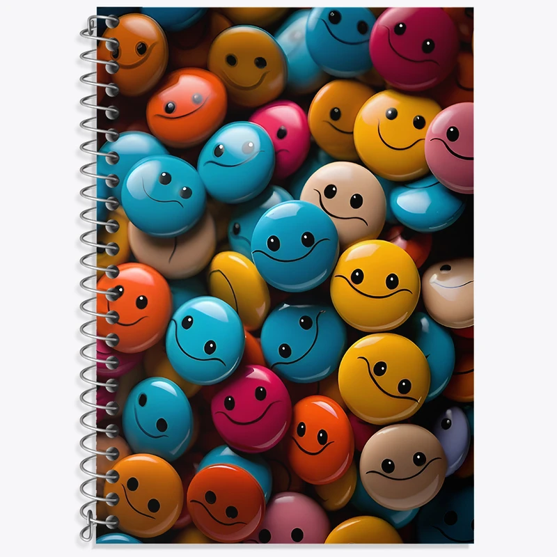 دفتر زبان دوخط 50 برگ خندالو طرح ایموجی کد N7095