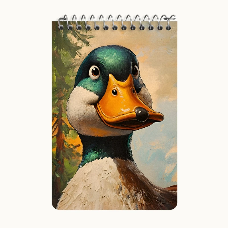 دفتر یادداشت 50 برگ خندالو طرح اردک کد F6517