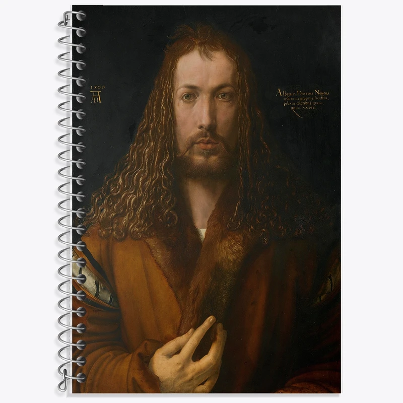 دفتر لغت 50 برگ خندالو طرح سلف پرتره آلبرشت دورر کد F12391