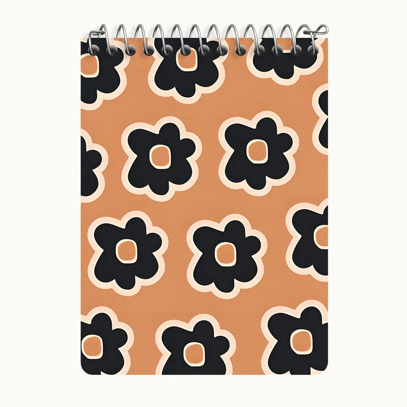 دفتر یادداشت 50 برگ خندالو طرح گل گلی کد N6438