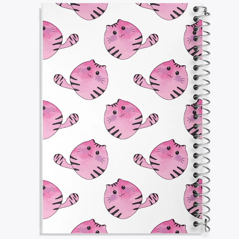 دفتر طراحی 50 برگ خندالو طرح گربه (Cat) کد N494