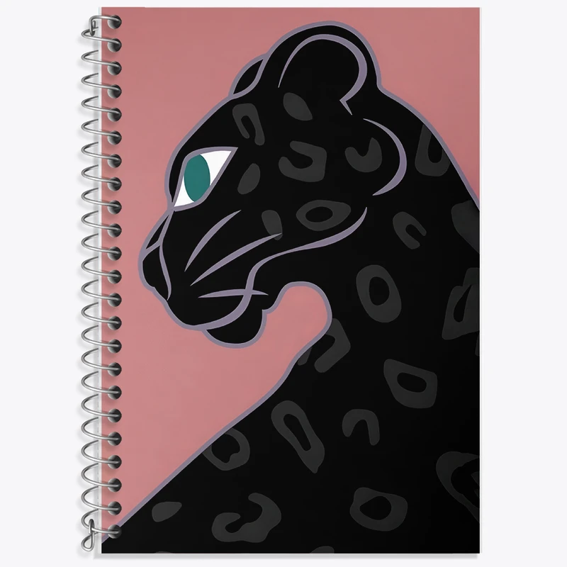 دفتر نت موسیقی 50 برگ خندالو طرح پلنگ سیاه کد F14194