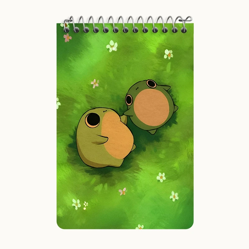 دفتر یادداشت 50 برگ خندالو طرح قورباغه های بامزه کد F6145