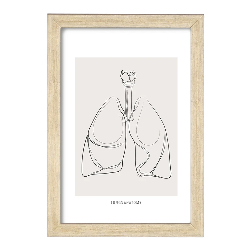 تابلو خندالو طرح آناتومی ریه ها (Lungs Anatomy) کد F13898