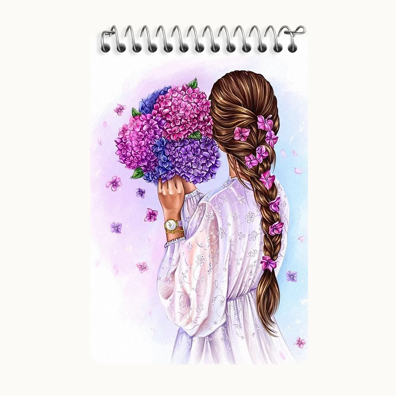 دفتر یادداشت 50 برگ خندالو طرح دخترانه کد F3156