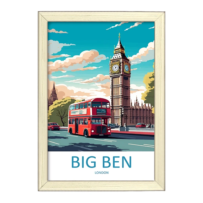 تابلو خندالو طرح بیگ بن (London) کد F6308