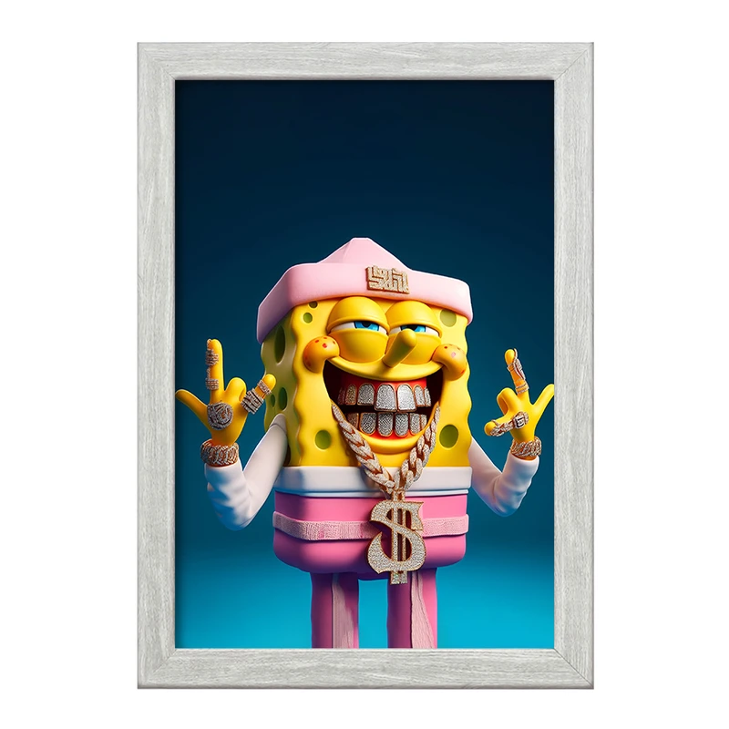 تابلو خندالو طرح باب اسفنجی کد F4408