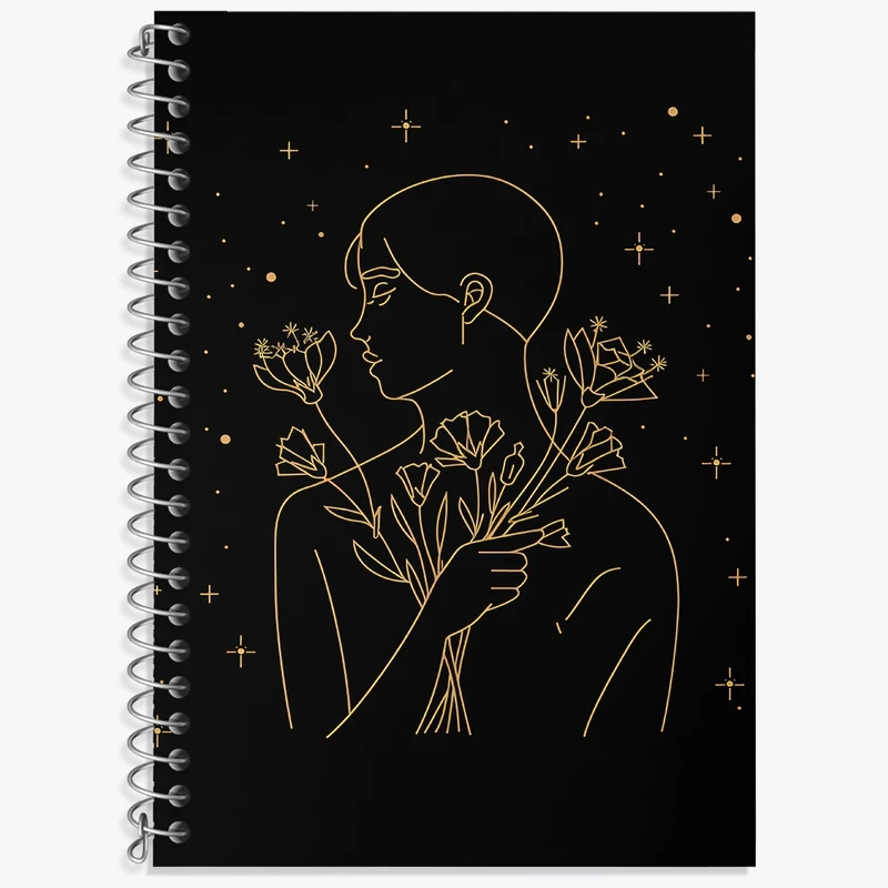 دفتر لغت 50 برگ خندالو طرح دخترانه مینیمال کد F3093