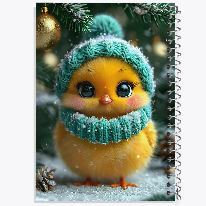 دفتر شطرنجی 50 برگ خندالو طرح جوجه ی کیوت کد F8955