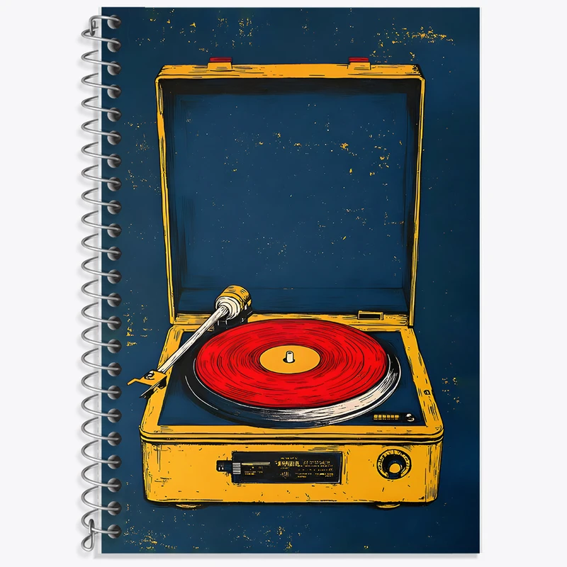 دفتر نت موسیقی 50 برگ خندالو طرح گرامافون کد F9854