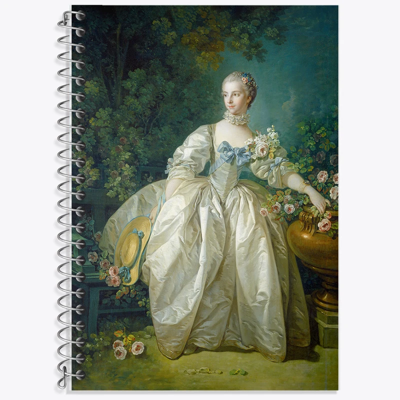 دفتر نت موسیقی 50 برگ خندالو طرح نقاشی خانم برژه اثر فرانسوا بوشه کد F12146