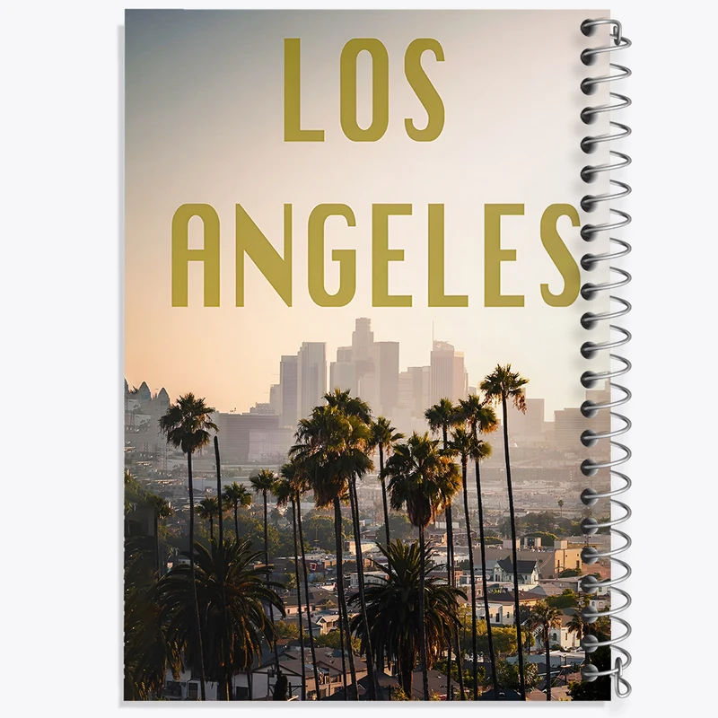 دفتر مشق 50 برگ خندالو طرح لس آنجلس (Los Angeles) کد F4834