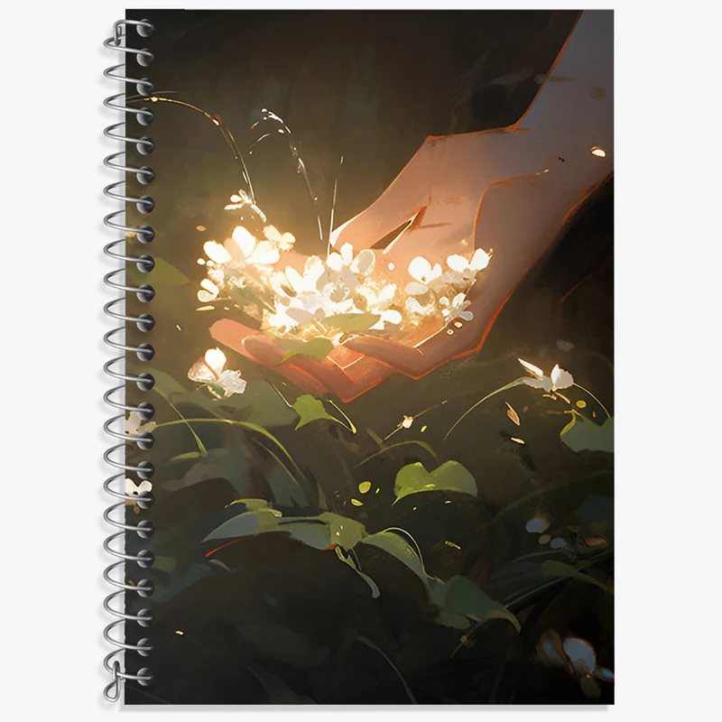 دفتر زبان 50 برگ خندالو مدل دو خط طرح فانتزی کد N8048