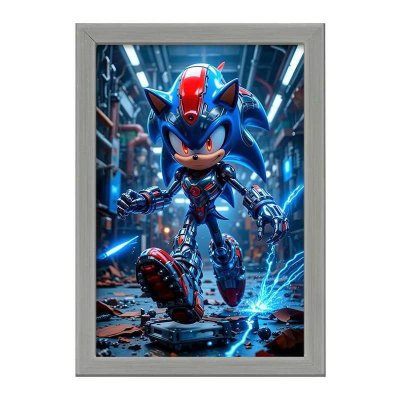 تابلو خندالو طرح سونیک (Sonic) کد F12641