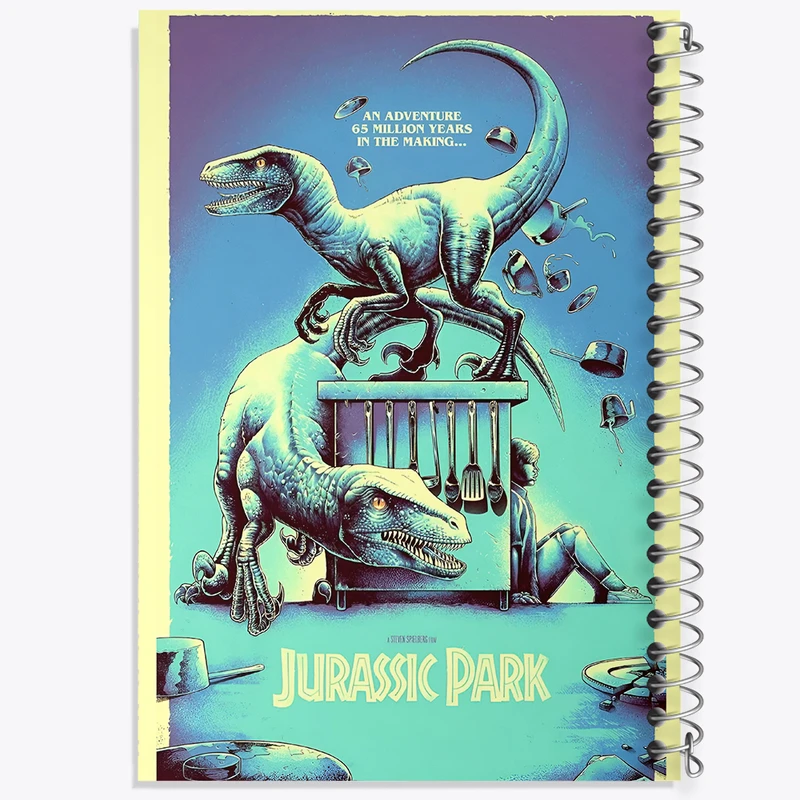 دفتر مشق 100 برگ خندالو طرح ژوراسیک (Jurassic Park) کد F13771