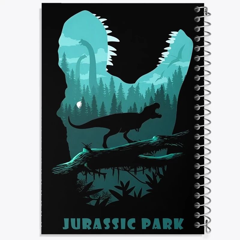 دفتر شطرنجی 50 برگ خندالو طرح ژوراسیک (Jurassic Park) کد F13774