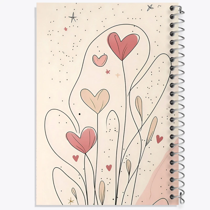 دفتر نقاشی 50 برگ خندالو طرح قلب کد N8501