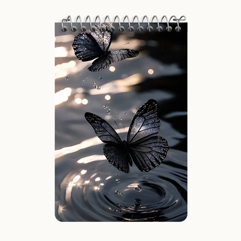 دفتر یادداشت 50 برگ خندالو طرح پروانه کد F11642