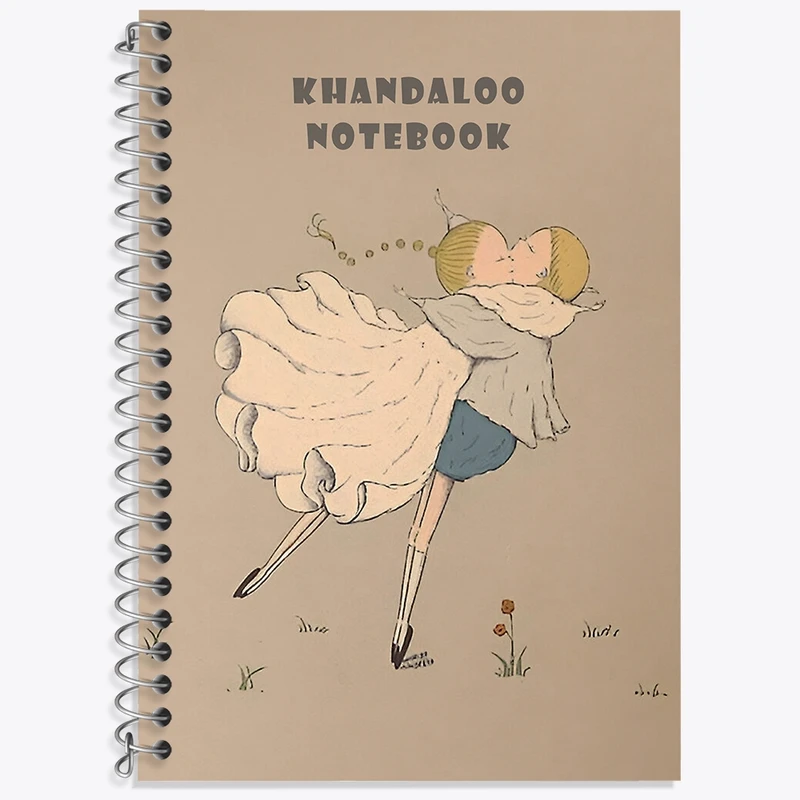 دفتر زبان 50 برگ خندالو مدل سه خط طرح عاشقانه (Lovely) کد N8477